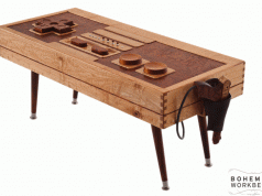 8-bit Retro Gaming Table is a Functional Nintendo Controller