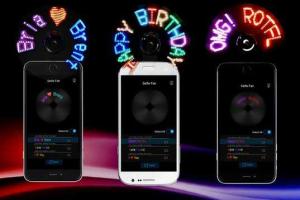 Programmable LED Message Selfie Fan