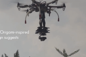 Origami Foldable Robotic Arm for Drones