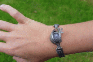 Kinetic Eye of Horus Bracelet Blinks As You Move Your Hand