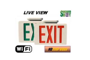 Secure Shot HD Live View Exit Sign Spy Camera