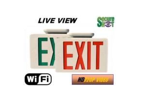 Secure Shot HD Live View Exit Sign Spy Camera