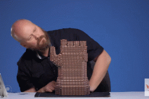 Infinity Gauntlet Built with 25000 Magnets