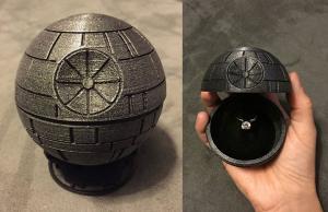 3D Printed Death Star Engagement Ring Box
