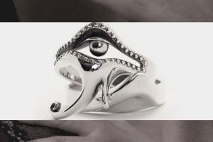 Sterling Silver Eye of Horus Ring