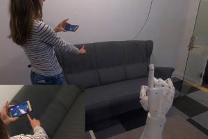 Robot Hand Control with ManoMotion
