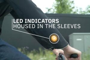 Ford’s Smart Jacket for Cyclists with LED Indicators & Haptic Feedback