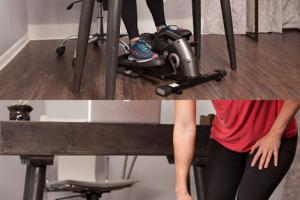 jfit Under Desk & Stand Up Mini Elliptical