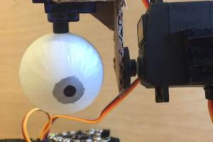 DIY: Crickit Controlled Robot Eye That Can Look In Any Direction