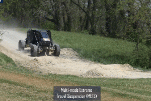 METS: Multi-mode Extreme Travel Suspension System for High-Speed Combat Vehicles
