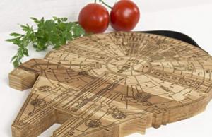 Handmade Millennium Falcon Cutting Board