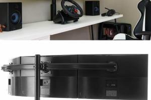 ECHOGEAR Triple Monitor Desk Mount [3×27″]