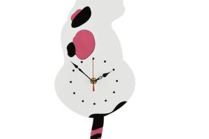 Cat Wall Clock with Swinging Tail