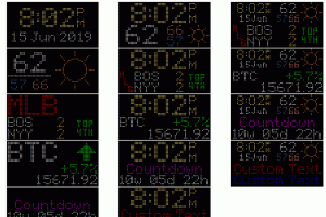 WiFi LED Clock & Ticker Can Display Sports News, Crypto Updates