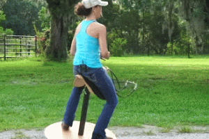 Home Horse Balance Builder Mimics Horse Riding Action
