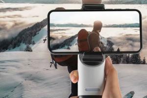 Pocket: Super Light Phone Stabilizer with Light & Selfie Mirror