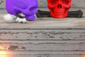 3D Printed Skull Ring Box