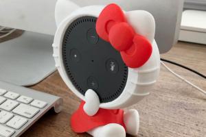3D Printed Hello Kitty Amazon Echo Dot Holder