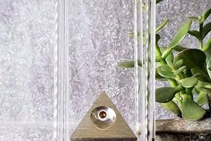 Pyramid with Magnetically Levitating Sphere