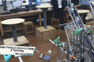 Water Bottle Flipping Robots By Kosen College Students