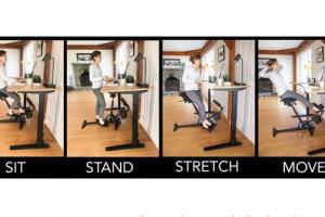 The Fehn: Dynamic Seat for Standing Desks