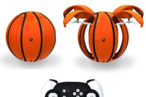 App-Controlled Folding Basketball Drone with HD Camera