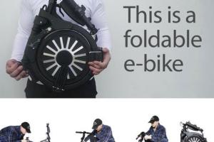 ORGO Folding Electric Bike Fits In a Backpack