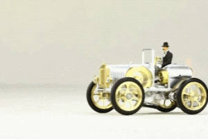 Peugeot Cabrio Model with Stirling Engine