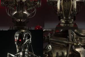 Sideshow Terminator T-800 Endoskeleton Life-Size Bust