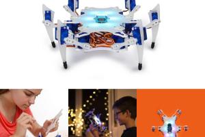 STEMI Hexapod Robot with App Control & 3D Modeling Course for Kids