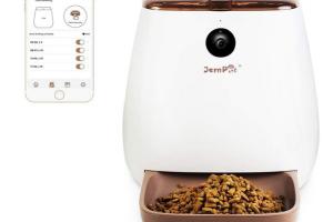 JEMPET Automatic Pet Feeder with Alexa Control