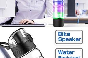 ICEWATER Water Bottle with Bluetooth Speaker & Dancing Lights Reminds You To Drink More Water
