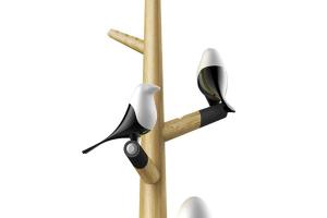 Tree Lamp with Magnetic Bird Lights