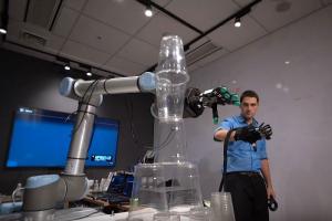 Haptic Telerobot Stacking Cups