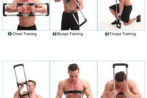 GoFitness Super Push Down Bar for Upper Body Workouts