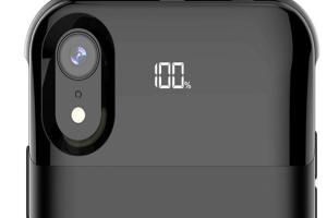 JX iPhone XS Battery Case with Digital Display
