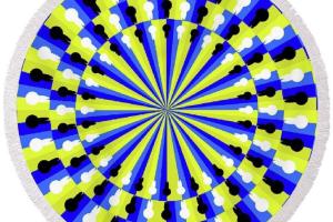Optical Illusion Spinner Beach Towel