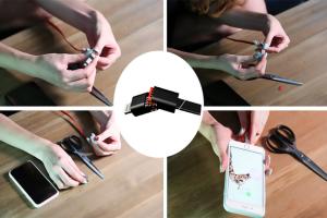 Cuttable USB-C, Lightning, Micro USB Cable