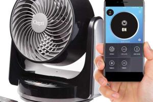 Ozeri Brezza III 10″ Desk Fan with Bluetooth