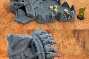 3D Printed Sci-fi Warp Gate Dice Tower