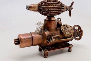 Steampunk Airship Flash Drive