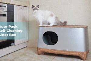 iKuddle Litter Box Cleans Itself & Packs the Waste Automatically