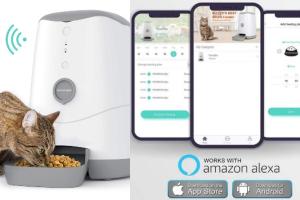 MAYER’S BEST Automatic Pet Feeder with Alexa, Amazon Dash, Smartphone Control