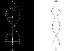 Motorized Dancing Helix Kinetic Art Physics Toy