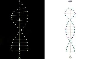 Motorized Dancing Helix Kinetic Art Physics Toy