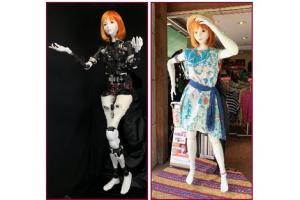 Speecys’ Life-size Female Robots with Programmable Gestures