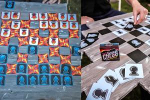 64 Game Cards Chess Set