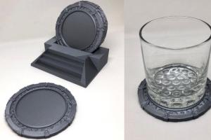 3D Printed Stargate SG-1 Coasters for Your Favorite Drinks