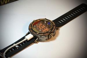 Titanium 4-Tube Nixie Wristwatch