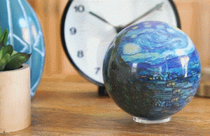 Van Gogh Starry Night Auto Rotating Globe